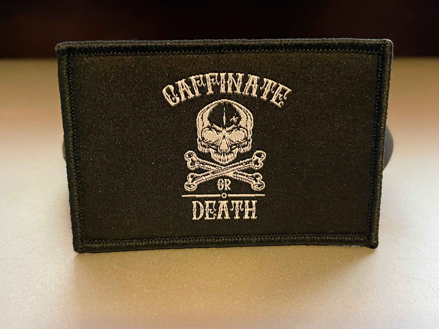 Coffee Pirate Velcro Morale Patch, Unique Skull & Bones