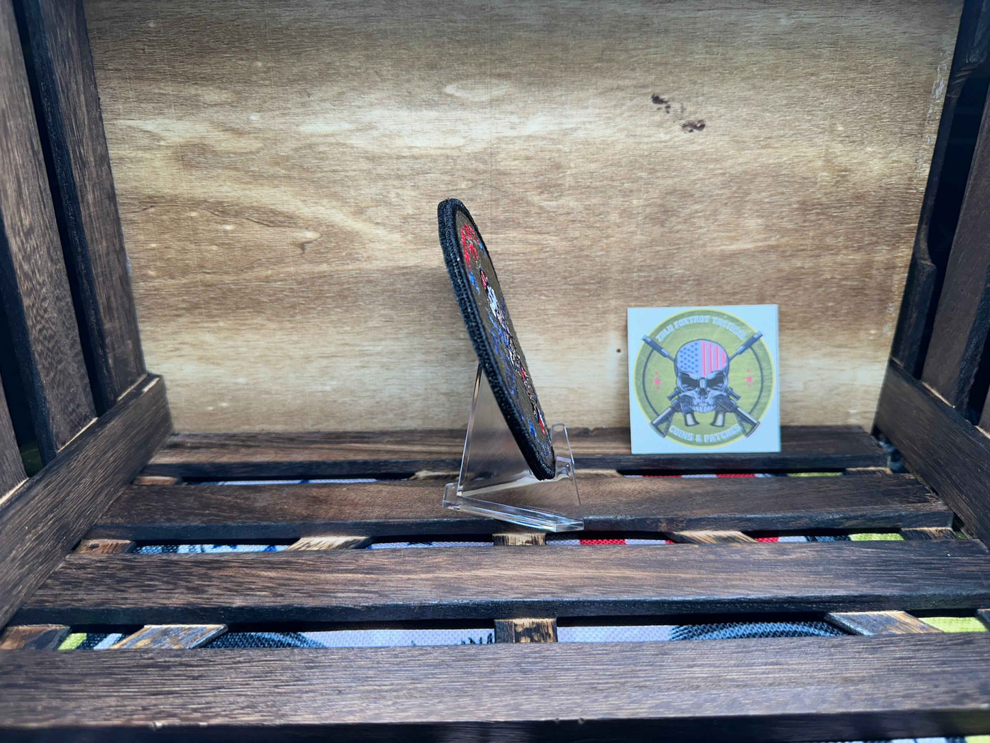 Tactical Uncle Sam Patch - "Too Cool For British Rule" - Independence Day Patch