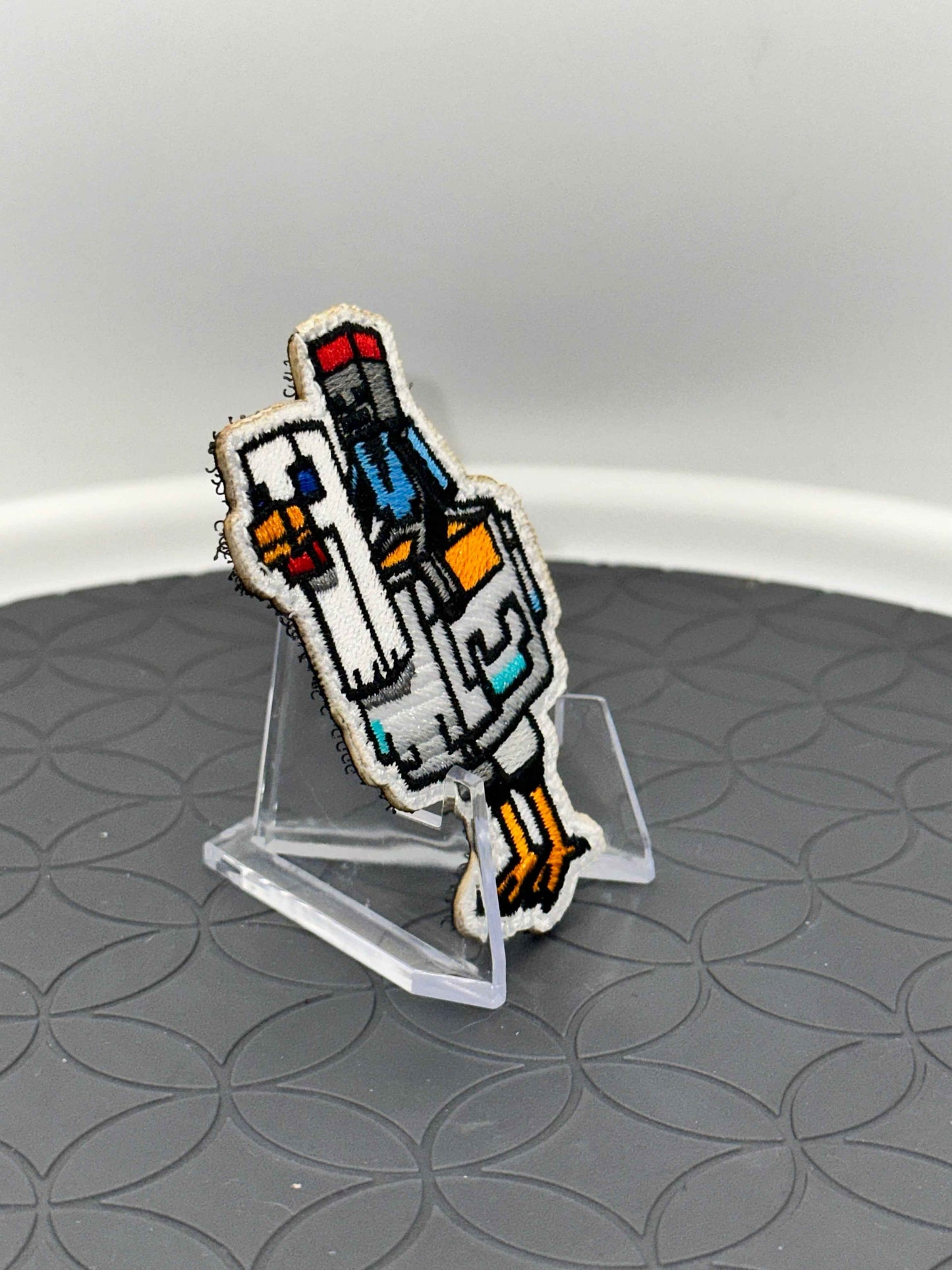 Chicken Jockey Embroidered Patch with Hook Backing