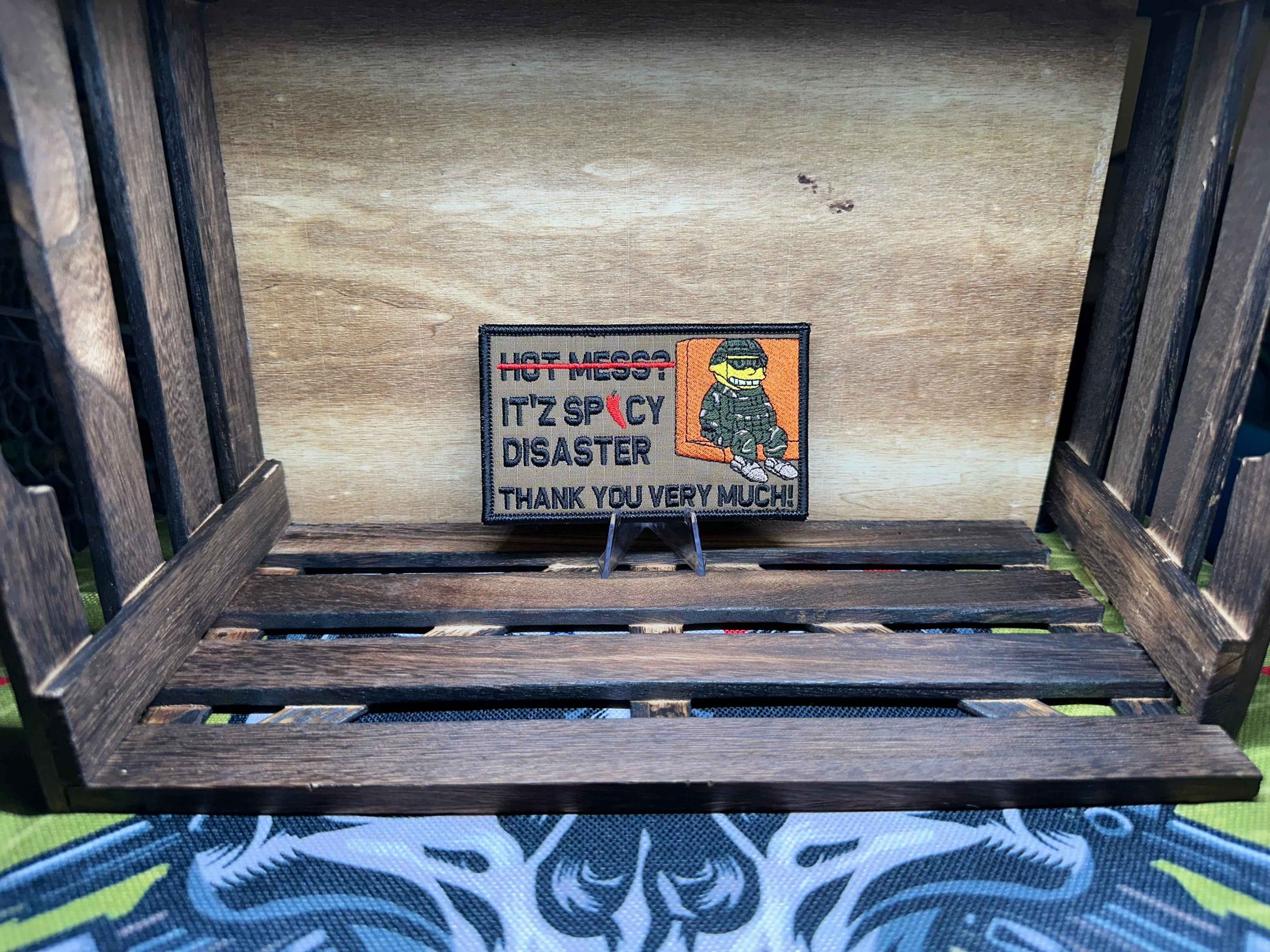 Funny Morale Patch, Hot Mess Patch