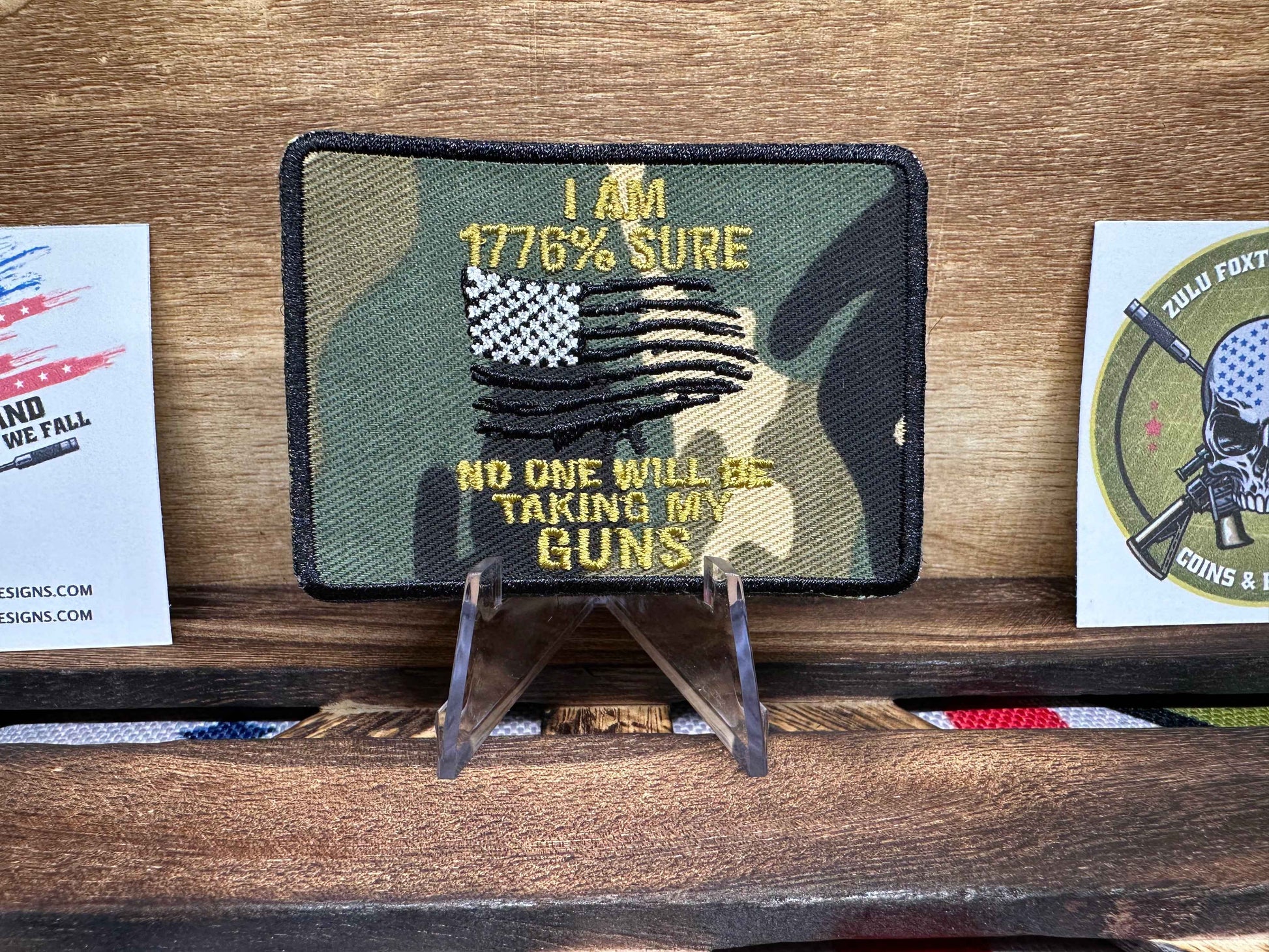 No One Will Be Taking My Guns: 1776% Sure Morale Patch The 2A Defender Patch