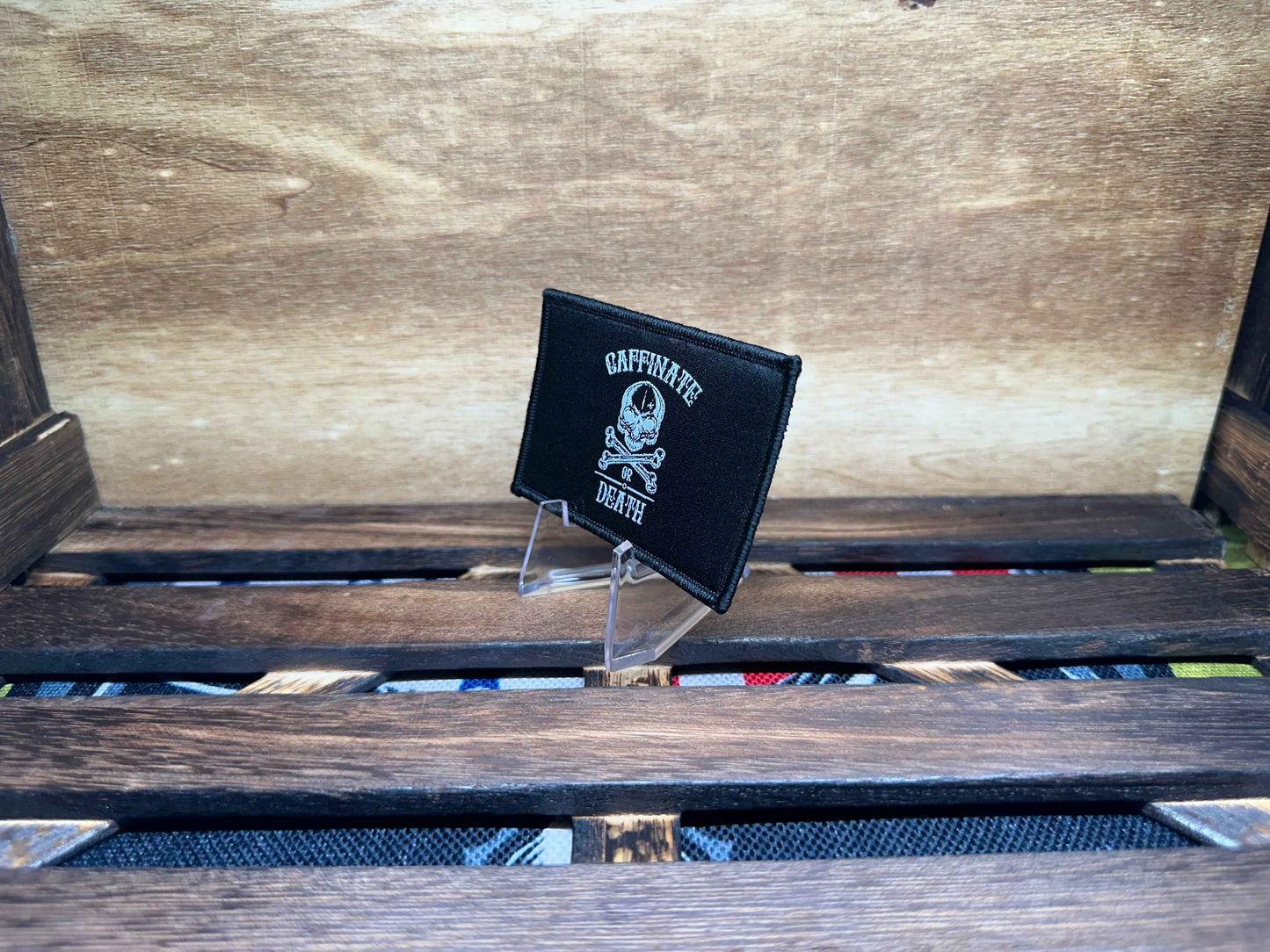 Coffee Pirate Velcro Morale Patch, Unique Skull & Bones