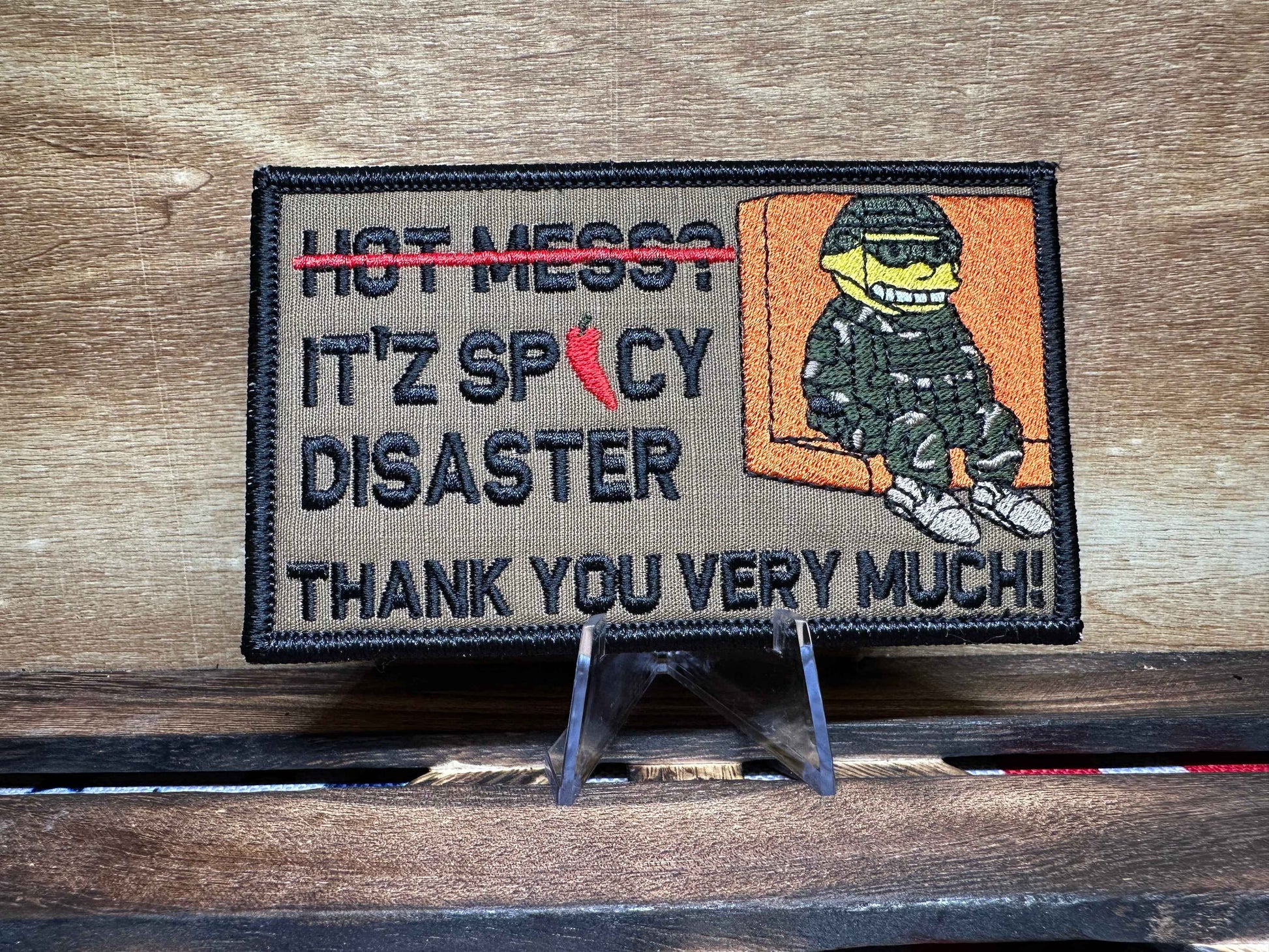 Funny Morale Patch, Hot Mess Patch