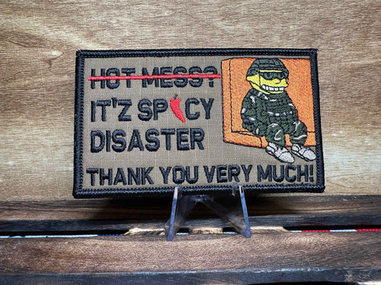Funny Morale Patch, Hot Mess Patch