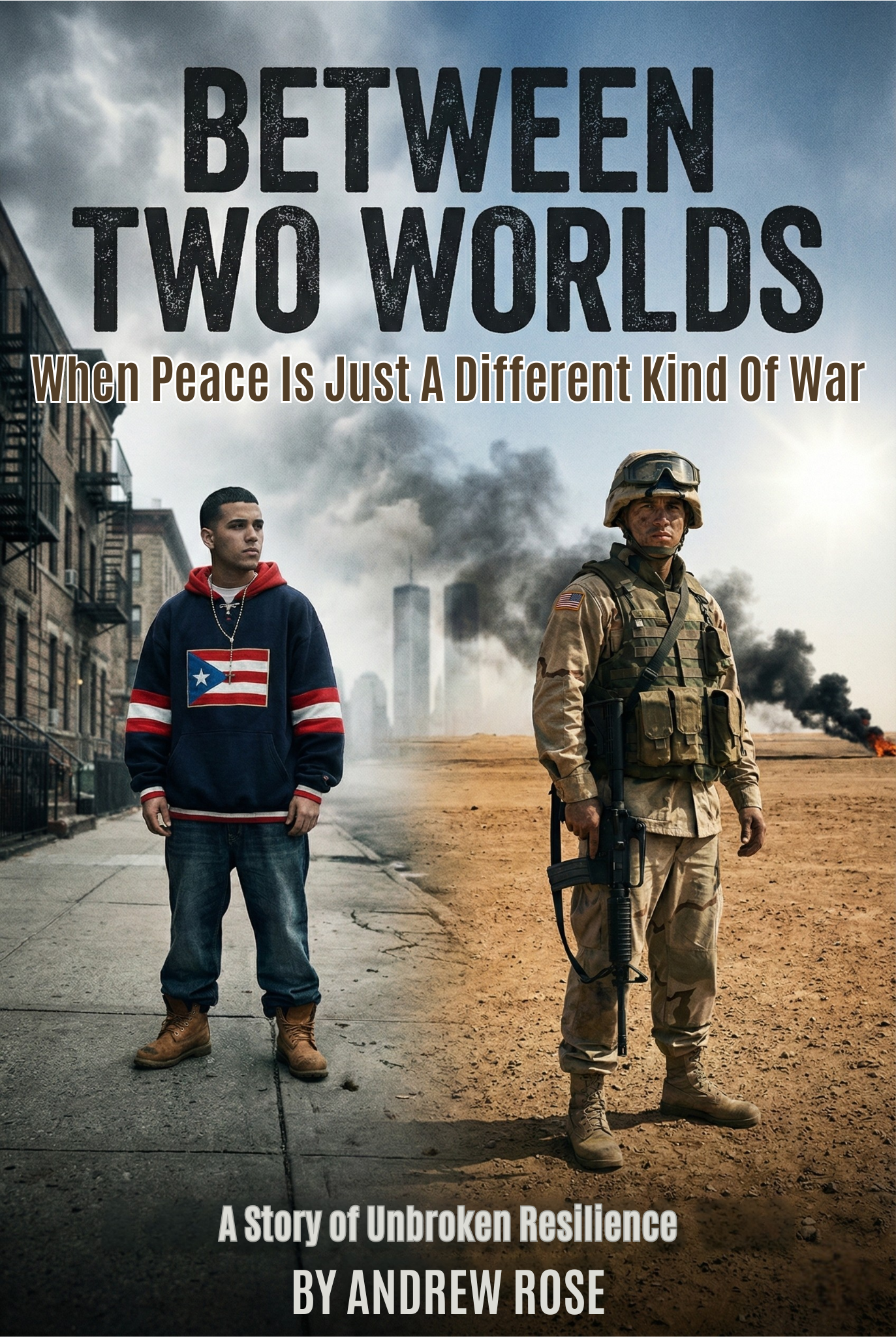 COMING SOON - Direct from Authors (Signed) - Between Two Worlds: When peace is just a different kind of war | A Story of Unbroken Resilience (Paperback) - Zulu Foxtrot Designs LLC