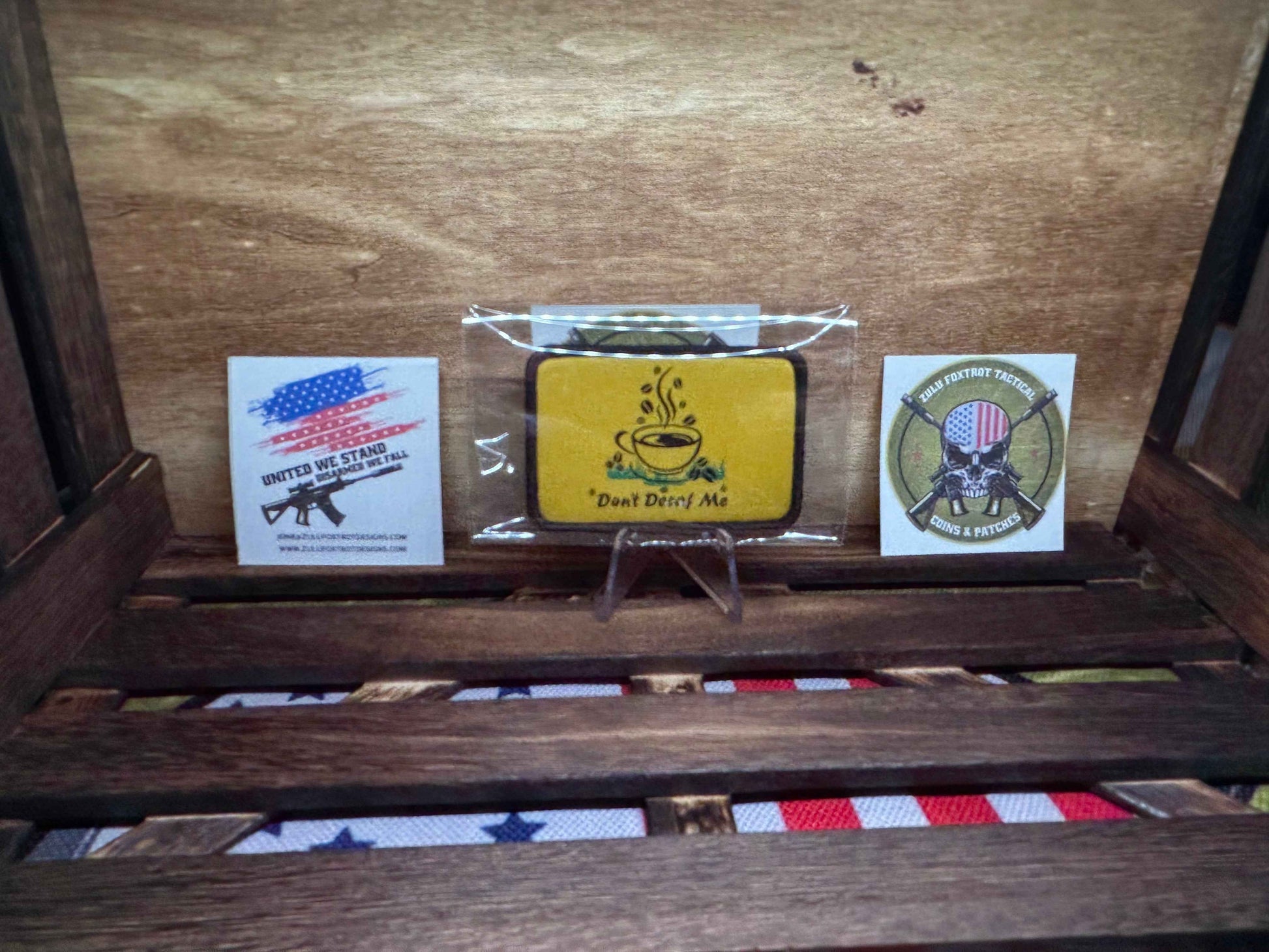 Don't Decaf Me: The Caffeinated Morale Patch Warning Label Don't - Decaf Me (Gadsden Parody)