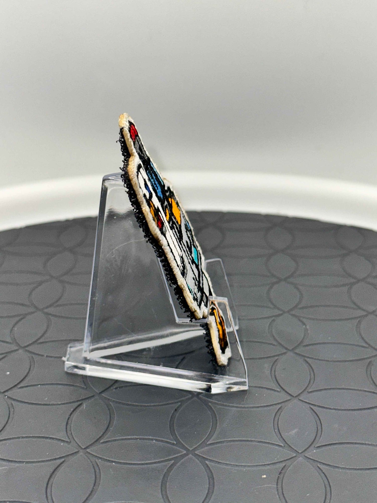 Chicken Jockey Embroidered Patch with Hook Backing