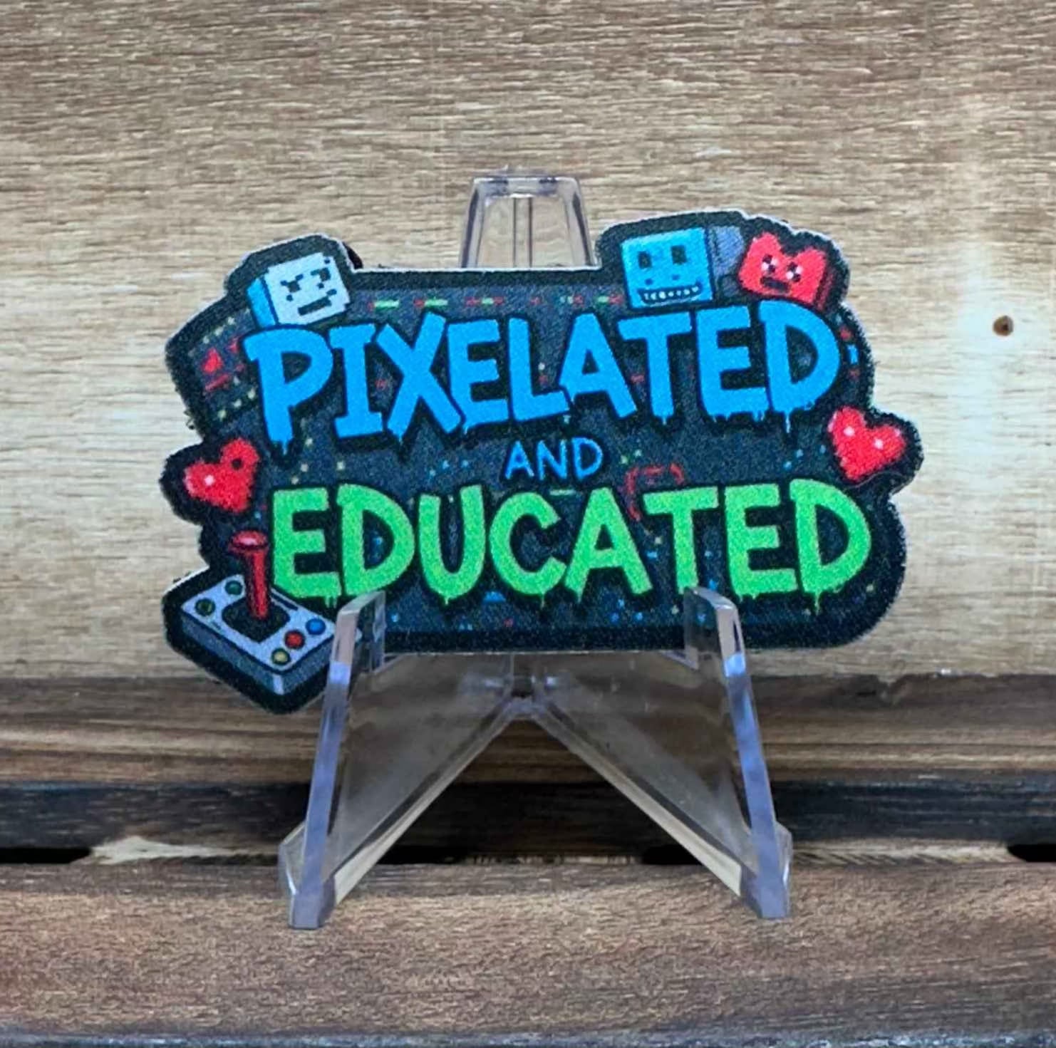 Pixelated & Educated Patch - Raised on Retro: Pixelated and Educated Morale Patch