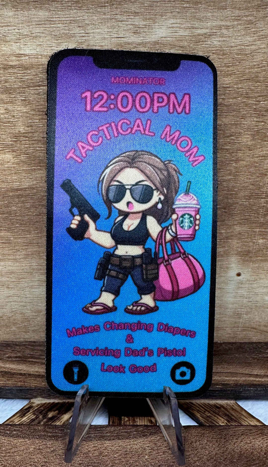 The Tactical Mom Patch: The Mominator - Status Set to - Lattes & Lead