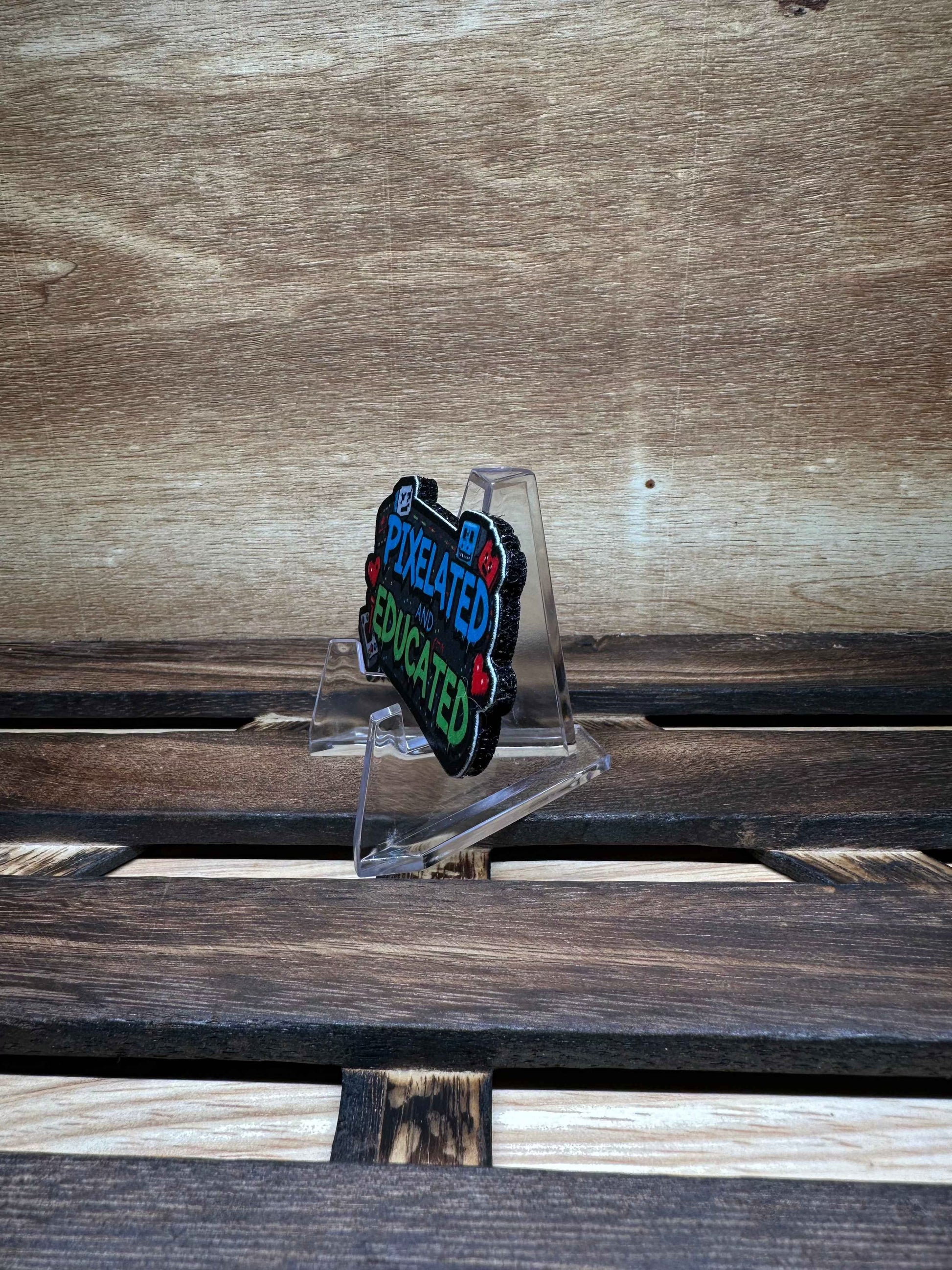 Pixelated & Educated Patch - Raised on Retro: Pixelated and Educated Morale Patch