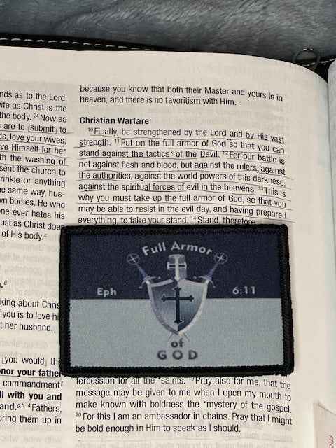 The Spiritual Warrior Patch Full Armor of God (Eph 6:11)