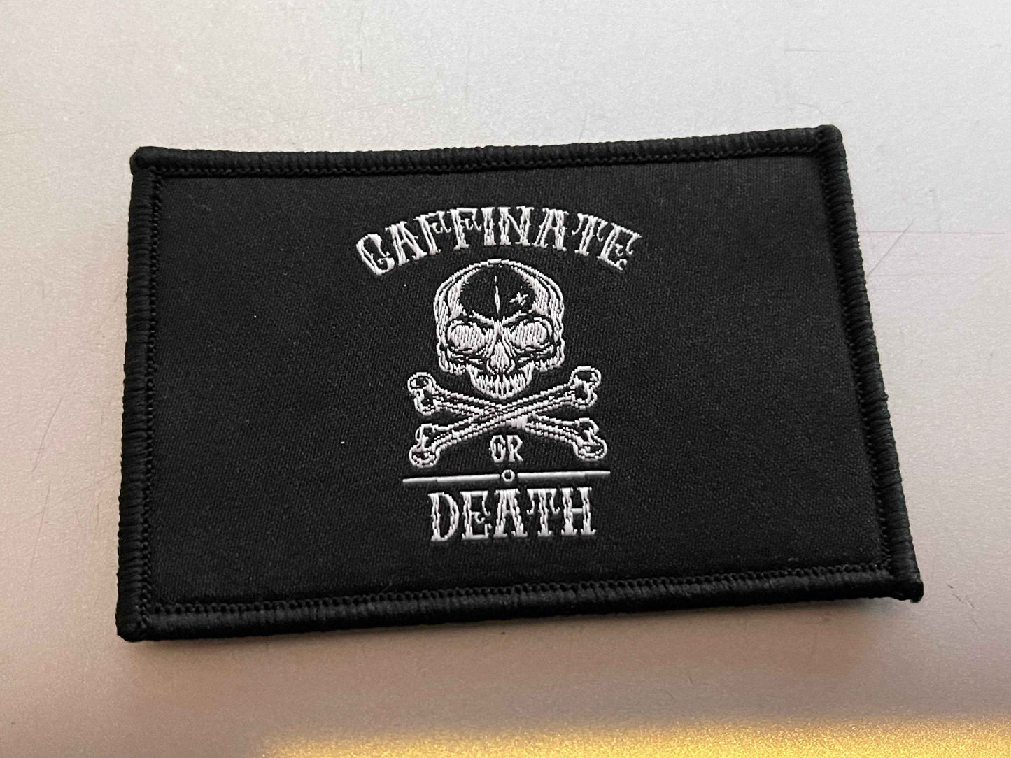 Coffee Pirate Velcro Morale Patch, Unique Skull & Bones