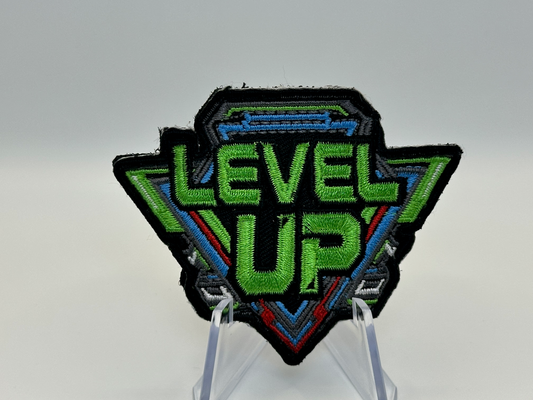 LEVEL UP GAMING PATCH - Retro Gaming, Hook & Loop - Zulu Foxtrot Designs LLC