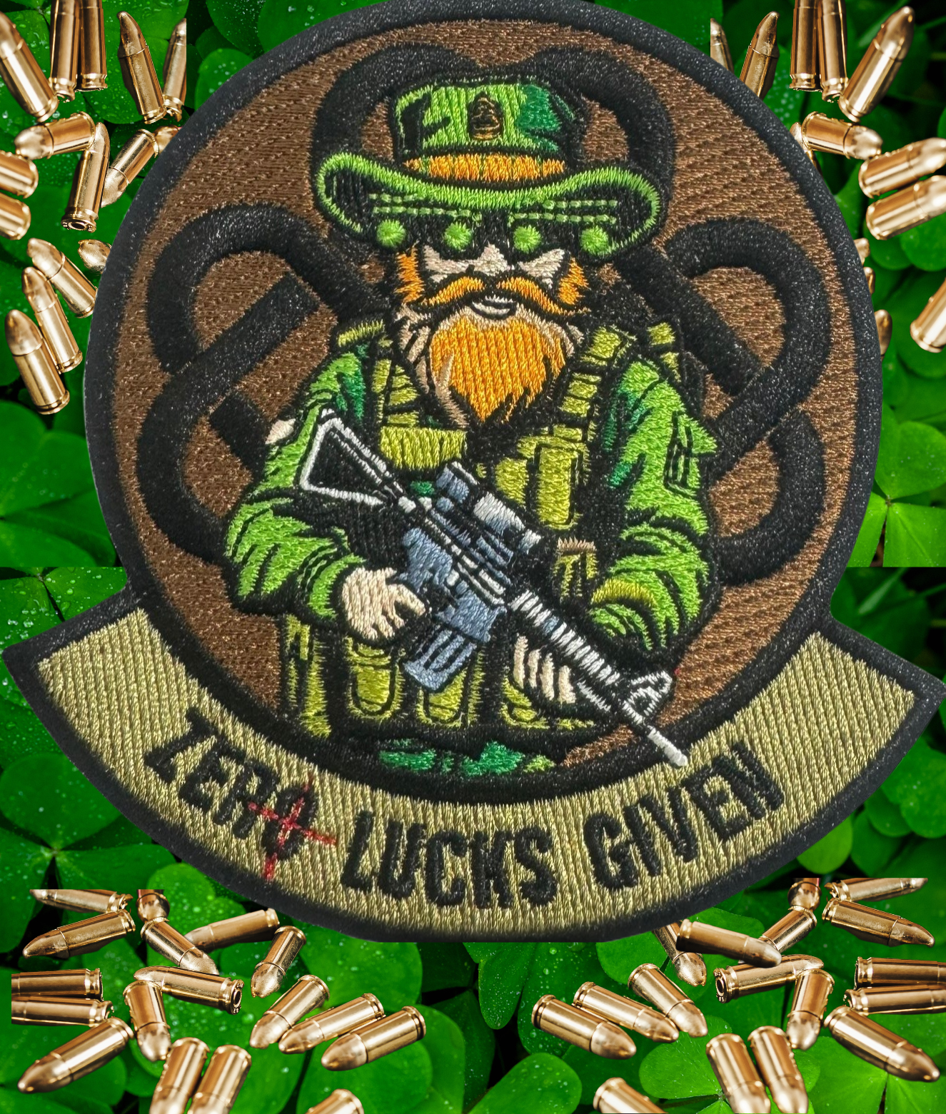 Zero Lucks Given, St Patrick’s Day Morale Patch